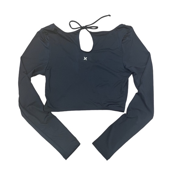 Hurley Cropped Long-Sleeve Swim Top - Picture 2 of 3
